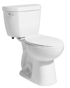 NIAGARA N771714E-DF Dual Flush Toilet, The Original, Elongated Bowl, 17 in H Rim, 12 in Rough-In, 0.5 to 0.95 gpf Flush Rate, White