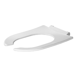 DURAVIT 0062110000 Toilet Seat, Elongated Bowl, Open Front Front, Plastic, White