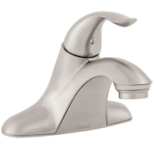 Gerber® G0040024-BN 40-024 Series Viper™ Lavatory Faucet, Brushed Nickel, 1 Handle, Metal Touch-Down Drain, 1.2 gpm Flow Rate