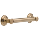 DELTA® 41612-CZ Traditional Decorative Grab Bar, 12 in L x 1-1/4 in Dia, Champagne Bronze, Zinc