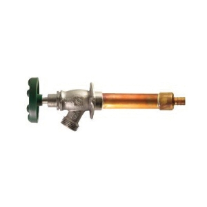 Arrowhead Brass Arrow-Breaker® 466-06QTLF 460 Heavy Duty Quick Turn® Anti-Siphon Frost-Free Wall Hydrant, 1/2 in in Nominal, MNPT x FNPT End Style, 125 psi Pressure