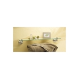 Moen® DN6890BN Vanity Shelf, Sage®, 22-3/4 in OAD x 3.09 in OAH, Tempered Glass, Brushed Nickel