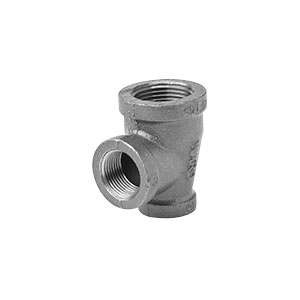 Ward Mfg 1BXD.NMT Reducing Tee, 1-1/4 x 1-1/4 x 1/2 in Nominal, NPS End Style, 150 lb, Malleable Iron, Galvanized