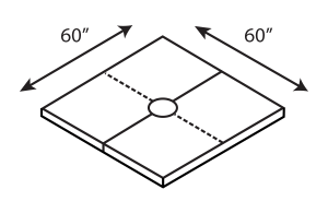 Noble Company 213 PRO-SLOPE™ 6060 Composite Base, 60" x 60"