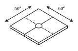 Noble Company 213 PRO-SLOPE™ 6060 Composite Base, 60" x 60"