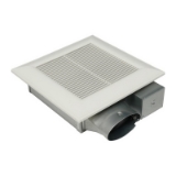 Panasonic FV-0510VS1 Single-Speed Ventilation Fan, 50/80/100 cfm, 4 in Dia Duct, 4.4 W, 7.2 W, 11.1 W, 120 VAC, 0.09/0.13/0.2 A, 0.6 sones