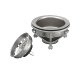 Keeney 1441SS Fixed Stick Post Strainer with Safety Rolled Edge and Fixed Post, Stainless Steel