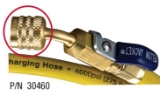 Yellow Jacket® 30460 A2L PLUS II™ Charging Hose, 60" 1/4" LH to 1/4" RH, 45° w/Ball Valve