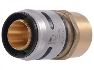 Sharkbite® K094WP2 Fitting Female Adapter, 1 in Nominal, FNPT End Style, Brass