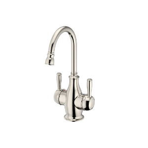Insinkerator® 45390C-ISE Traditional 2010 Showroom Instant Hot and Cold Water Faucet, 360 deg Swivel Spout, Polished Nickel