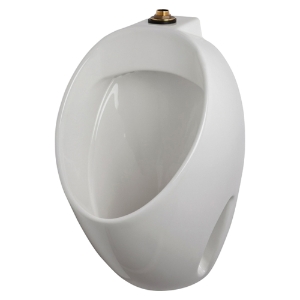 Gerber® GHE27900 Washout Spud Urinal, Layfayette™, 0.125 to 1 gpf Flush Rate, Top Spud, Wall Mount, White