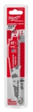 Milwaukee® SAWZALL® AX™ 48-00-5221 Tapered Back Reciprocating Saw Blade, 6 in L, 5 TPI, Carbide Body, Universal/Toothed Edge Tang
