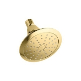 Kohler® 10327-G-PB Forte® 1-Function Showerhead with Katalyst® Air Induction Technology, 1.75 gpm Max Flow, 5-1/2 in Dia x 4-11/16 in H Head, Vibrant® Polished Brass