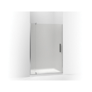 Kohler® 707551-D3-SHP Pivot Shower Door, Tempered Glass, Frameless Bright Polished Silver Frame, 43-1/8 to 48 in Opening Width, 5/16 in THK Glass