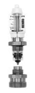 REHAU® PRO-BALANCE 1" 316252-002 Flow Gauge Replacement Kit, Nickel Plated