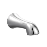 Moen® 195386 Non-Diverter Tub Spout, Wynford™, 7-15/16 in L, 1/2 in Slip-Fit Connection, Metal, Chrome