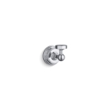 Kohler® 13113-CP Robe Hook, Pinstripe®, 1 Hook, 2-11/16 in OAD x 2-1/2 in OAH, Metal, Polished Chrome