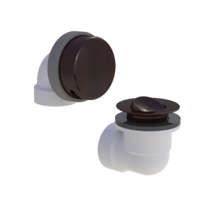 Watco® 901-PF-PVC-BZ Innovator® 901 Bath Waste Half Kit with Oil Rubbed Bronze PRESFLO® Stopper, PVC