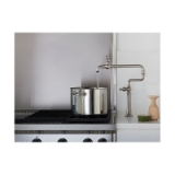 Kohler® 99271-VS Artifacts® Pot Filler Kitchen Sink Faucet, 3.2 gpm Flow Rate, Extended Swivel Spout, Vibrant® Stainless, 1 Handle
