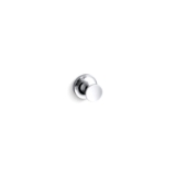Kohler® 14443-CP Robe Hook, Purist®, 1 Hook, 1-3/4 in OAD x 1-3/8 in OAH, Brass, Polished Chrome