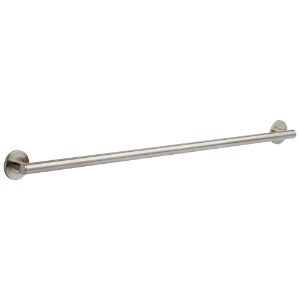 DELTA® 41842-SS Round Contemporary Decorative Grab Bar, 42 in L x 1-1/4 in Dia, Stainless