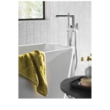 Moen® S905 90 Degree™ Premium Floor Mount Tub Filler Faucet, Chrome, 1 Handle, Commercial