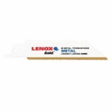 Lenox® Gold® 21081B614GR Reciprocating Saw Blade, 6 in L x 3/4 in W, 14 TPI, Steel Body, Universal/Toothed Edge Tang