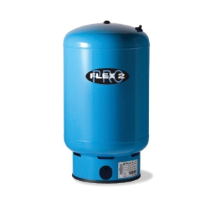 Flexcon H2P120 Flex2Pro H2P Water Well Tank, FNPT Discharge, 119 gal, 1-1/4 in Discharge, 26 in Dia Overall, 125 psi