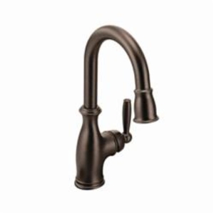 Moen® 5985ORB Pulldown Bar Faucet, Brantford™, Oil Rubbed Bronze, 1 Handle, 1.5 gpm