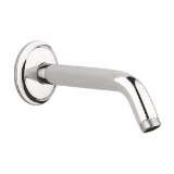 GROHE 27011BE0 Seabury® Shower Arm, 6-1/4 in L, 1/2 in NPT, Sterling/Brilliant Nickel