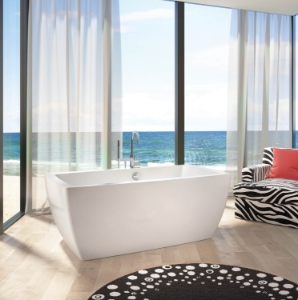 BainUltra® Essencia 6838 Freestanding Freestanding Tub, White, Rectangle