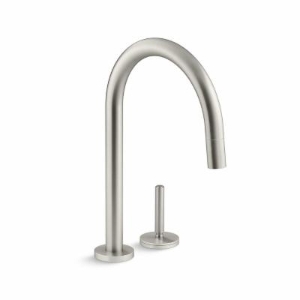 KALLISTA® P25200-00-AG One™ 1.8 GPM Single Hole Pull Down Kitchen Faucet Single Handle, Brushed Nickel