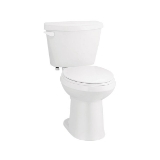 NIAGARA LIBERTY™ C11.302.01 ADA Height Single-Flush 2-Piece Toilet, Elongated Bowl, 16-5/8 in H Rim, 10 in Rough-In, 1.28 gpf, White, Left Hand Trip Lever