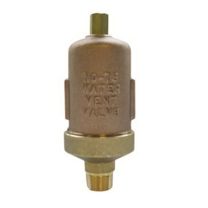 Bell & Gossett Hoffman Specialty® 401485 78 Series Water Main Vent Valve, 3/4 x 1/8 in, NPT, 150 psi, Cast Brass Body