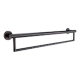 DELTA® 41519-RB Decor Assist™ Contemporary Towel Bar with Assist Bar, 24 in L Bar, 3 in OAD x 4-1/4 in OAH, Metal, Venetian Bronze