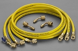 Yellow Jacket® 30260 A2L PLUS II™ Charging Hose, 60" 1/4" LH to 1/4" RH, 45° Fitting