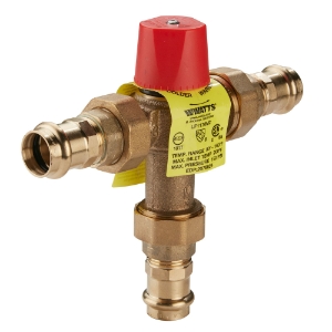 WATTS® 6550789 LF1170 Temperature Control Valve, 3/4 in Nominal, Threaded Union End Style, 150 psi Pressure, 0.5 gpm Flow Rate, Copper Silicon Alloy Body
