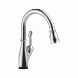 DELTA® 9178T-DST Leland® Kitchen Faucet, 1.8 gpm Flow Rate, Chrome, 1 Handle, 1 Faucet Hole, Traditional, Commercial