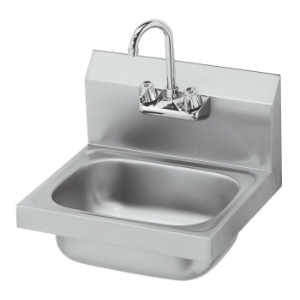 Krowne® HS-2L Hand Sink, 16 in W x 15 in D x 14 in H, Wall Mount, Stainless Steel