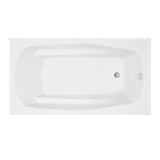 Mansfield® 6654 RH WH 3260 TFS Pro-Fit® Bathtub With Integral Flange, Soaking Hydrotherapy, Rectangle Shape, 59-3/4 in L x 31-3/4 in W, Right Drain, White