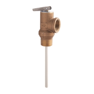 WATTS® 0556000 LF100XL Temperature/Pressure Relief Valve, 3/4 in Nominal, MNPT x FNPT End Style, 150 psi Pressure, Copper Alloy Body