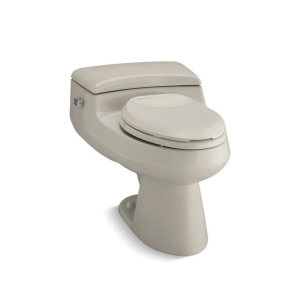 Kohler® 3597-G9 1-Piece Toilet, San Raphael® Comfort Height®, Elongated Bowl, 16-1/2 in H Rim, 12 in Rough-In, 1 gpf, Sandbar