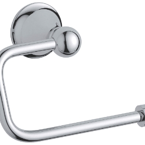 GROHE 40160000 Toilet Paper Holder, Seabury™, 3-7/8 in H, Brass, Polished Chrome
