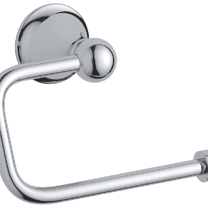 GROHE 40160000 Toilet Paper Holder, Seabury®, 3-7/8 in H, Brass, Polished Chrome