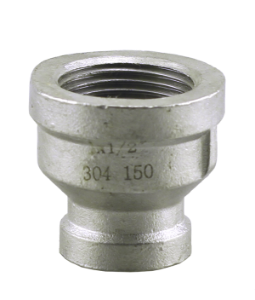 Boshart Industries SSH304RC-1507-3 Heavy Reducing Coupling, 1-1/2 x 3/4 in Nominal, FNPT End Style, 150 lb, 304 Stainless Steel