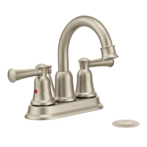 CFG 41217BN Capstone® Lavatory Faucet, Brushed Nickel, 2 Handles, 50/50 Pop-Up Drain, 1.2 gpm Flow Rate