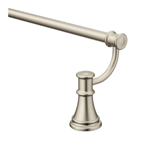 Moen® YB6418BN Towel Bar, Belfield™, 18 in L Bar, 5.2 in OAD x 3 in OAH, Aluminum, Brushed Nickel