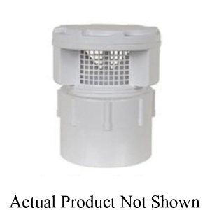 Air Admittance Valve, 1-1/2 to 2 in, Thread x Hub Adapter, ABS Body redirect to product page