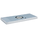 DELTA® 061305A Rectangular Plate Assembly, 4 in, Chrome, Commercial