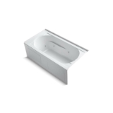 Kohler® 1357-HR-0 Devonshire® Bathtub, Whirlpool, Rectangle Shape, 60 in L x 32 in W, Right Drain, White